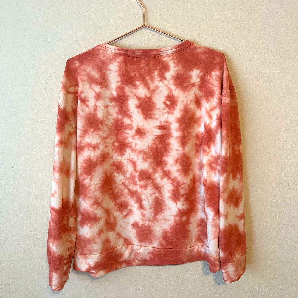 Knox Rose Tie-Dye Sweatshirt – Rust & Cream, Cozy Lounge Pullover 🍂✨ - Picture 2 of 4